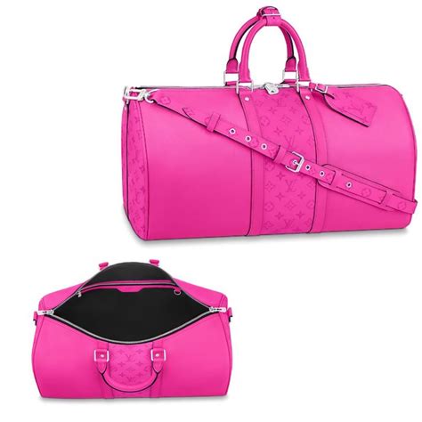 louis vuitton pink duffle bag|louis vuitton weekender bags.